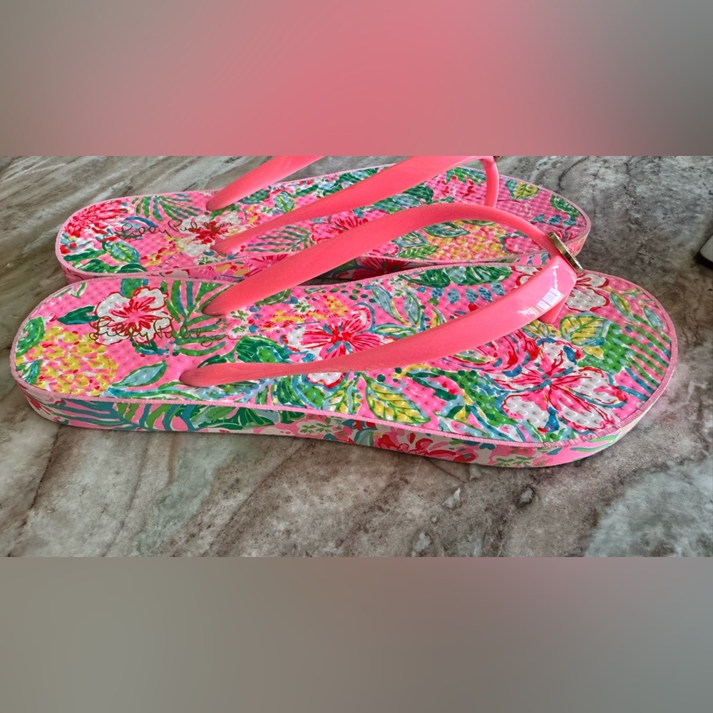 Lilly Pulitzer Pool Flip-Flop Sz 8 - Picture 16 of 16